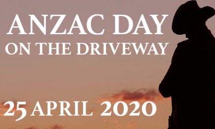 Anzac Day on the Driveway